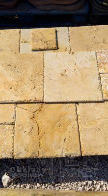 Travertín GOLD - Francúzska dlažba