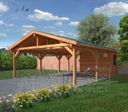 Prístrešok 570x680 + zadná prístavba