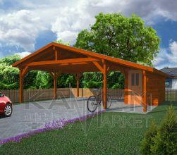 Prístrešok s bočnou prístavbou