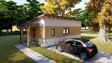 Jednopodlažný zrubový dom Silvester