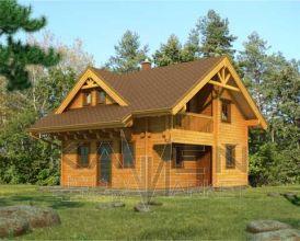 Zrubový dvojpodlažný dom Priehrada