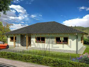 Zrubový dom Elegant - hranolová konštrukcia-