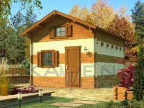 Chata Pohoda 2 - 375x475 cm + podkrovie-